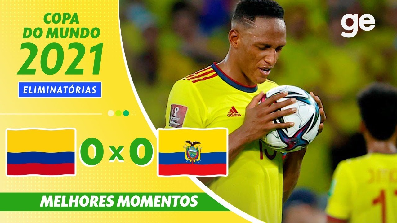 Equador e Colômbia fizeram de tudo para o gol sair, mas o placar