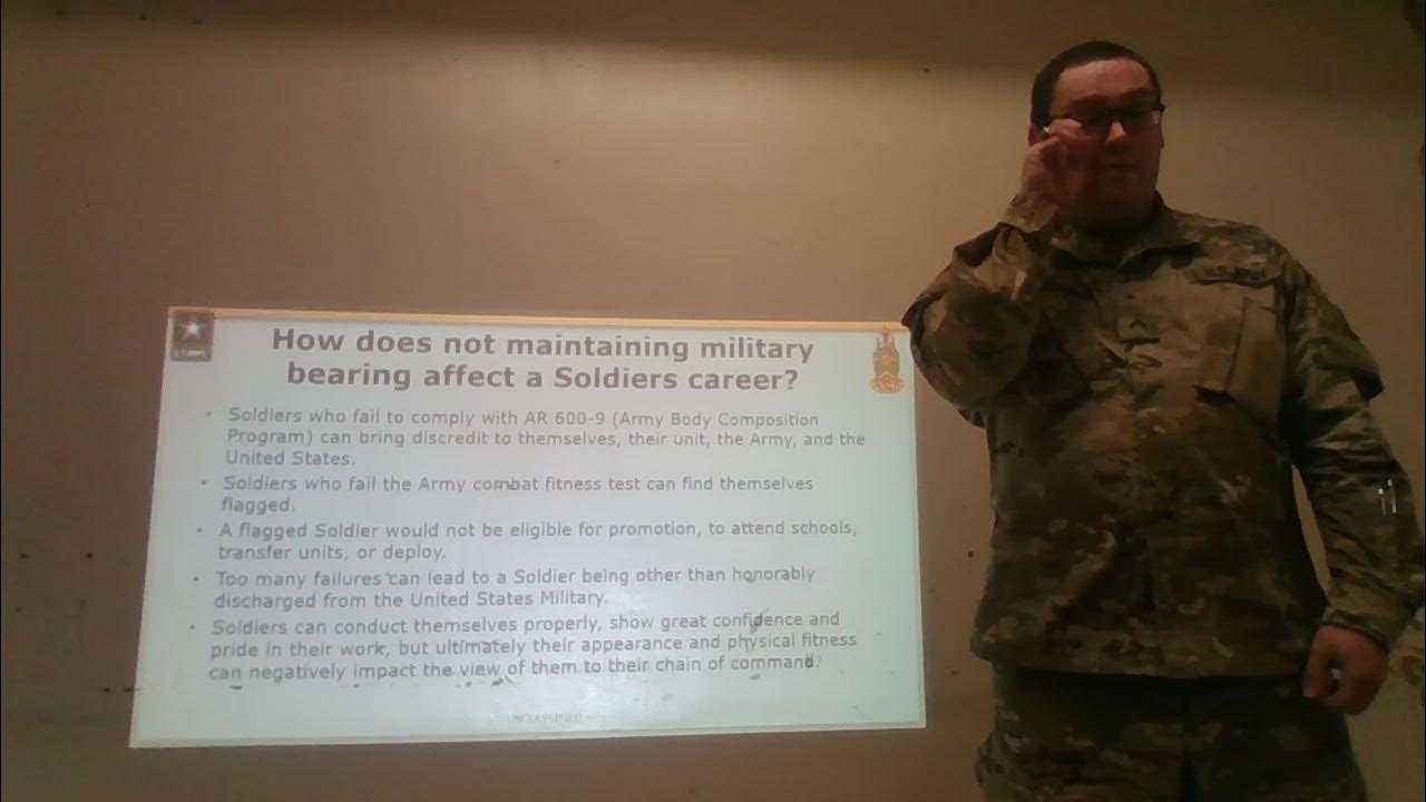 Military and professional bearing public speaking blc class 012 21