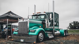 SHOW TRUCK TOUR ZZ TOP | KENWORTH W900L GLIDER WITH STRAIGHT PIPES WITH CAT | THE KENWORTH GUY