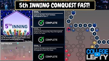 How to Complete the 5th Inning Conquest Fast!! Turn Based Missions! MLB The Show 19!