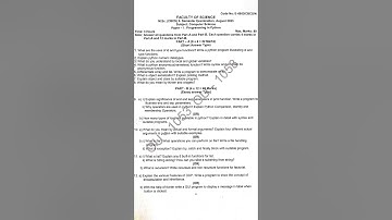 OU MSC (CS) SEMESTER-II PROGRAMMING IN PYTHON QUESTION PAPER 2023