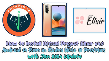 How to Install Official Project Elixir v4.0 Android 14 Custom rom in Redmi Note 10 Pro/Max | Stable🔥
