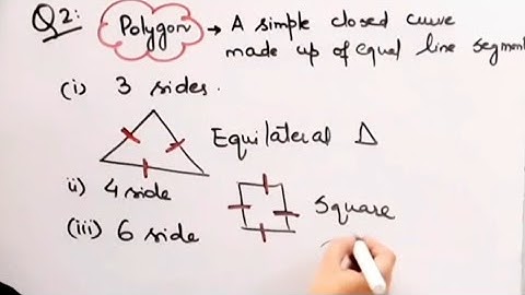 What is a regular Polygon I State the name of a regular polygon of 3 sides I 4 sides I 6 sides I