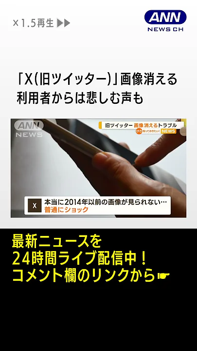 「X（旧ツイッター）」画像消えた…2014年以前の投稿　利用者悲しみも数日内に解消へ【知っておきたい！】#shorts