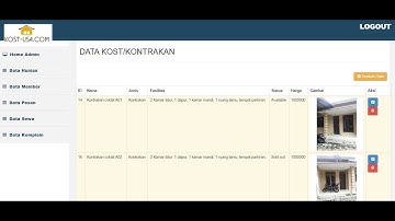 Sourcecode Aplikasi SIM Rumah Kos Berbasis Web
