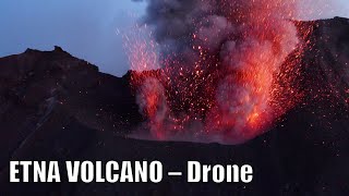 Etna Volcano Eruption, May 18, 2022 – Drone