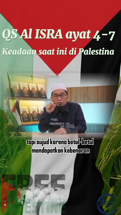 Sudah di ceritakan di  Alquran keadaan Palestina saat ini QS Al-Isra ayat 4-7