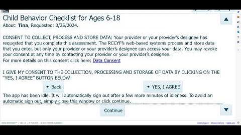 ASEBA Web Form Process for Informants