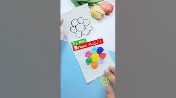 ⁠DIY Tissue Paper🧻 & Water Magic✨ @ArasEasyArt #art #viral #ytshorts #magic