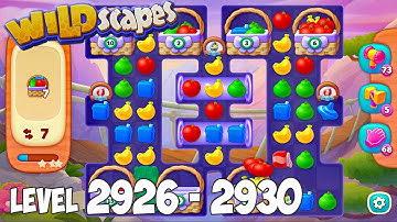 Wildscapes level 2926 2927 2928 2929 2930 🐼 Gameplay Walkthrough Android, iOS Playrix
