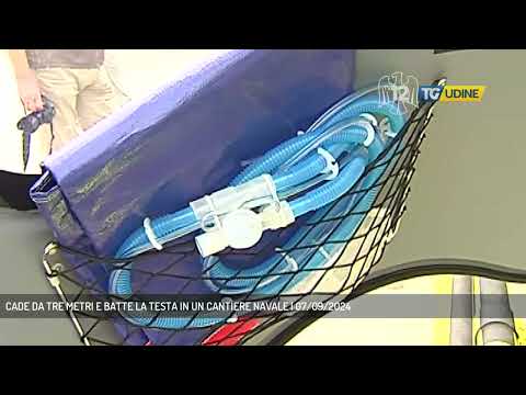 CADE DA TRE METRI E BATTE LA TESTA IN UN CANTIERE NAVALE | 07/09/2024
