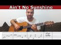 Fingerstyle Tutorial: Ain't No Sunshine (When She's Gone) - w/ TAB (Guitar Lesson) | LickNRiff