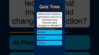 What is the rhythmic gymnastics term for a technique that involves rapid changes in direction? #quiz