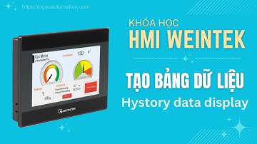 HMI Weintek bài 12 - Tạo bảng history data display