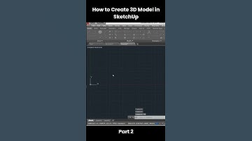 How to Create a 3D Model in SketchUp - Part 2 | Preparing for AutoCAD Integration #sketchup #autocad