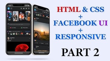 🔴 Facebook UI design Clone with Html Css / Sass for Beginners! 👉 PART-2