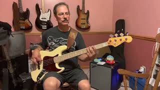 Video thumbnail of "Cold Shot  bass cover"