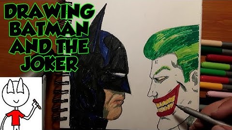 DRAWING: Batman and the Joker! Time Lapse