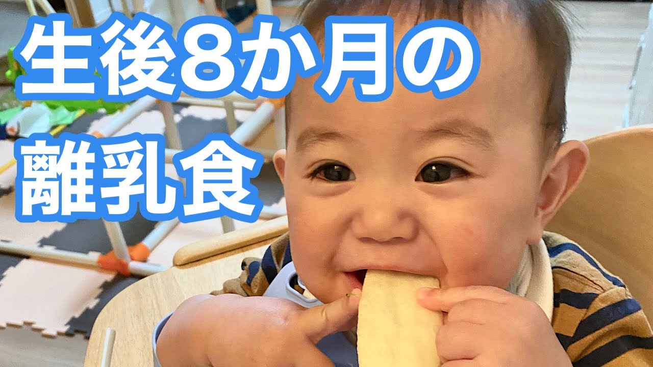 【離乳食】生後8か月の離乳食・食べている様子から冷凍ストックの作り方まで【初めてのおやき】