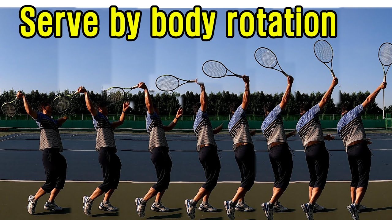 Serving Rotationj Serve by body rotation - YouTube