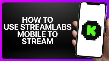 How To Use Streamlabs Mobile To Stream On Kick 2025! Tutorial