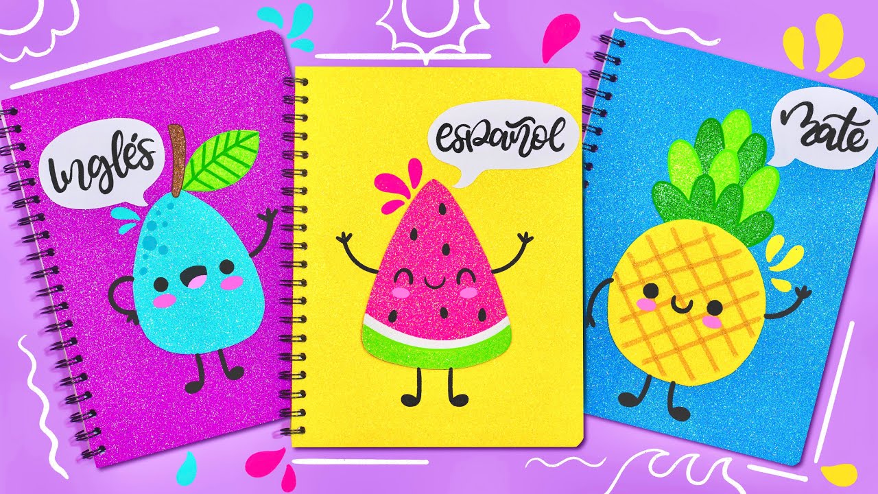 DIY: Decora tus libretas con FRUTAS KAWAII 🍐🍉🍍- ESPECIAL DE REGRESO A  CLASES - thptnganamst.edu.vn