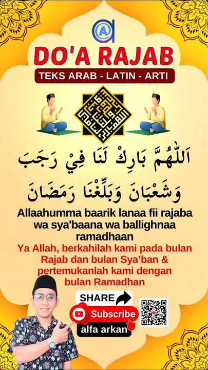 DOA BULAN RAJAB SYABAN RAMADHAN