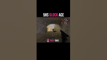 INSANE 5HS ACE with Glock | CS 1.6 #counterstrike #cs16 #gaming #shorts