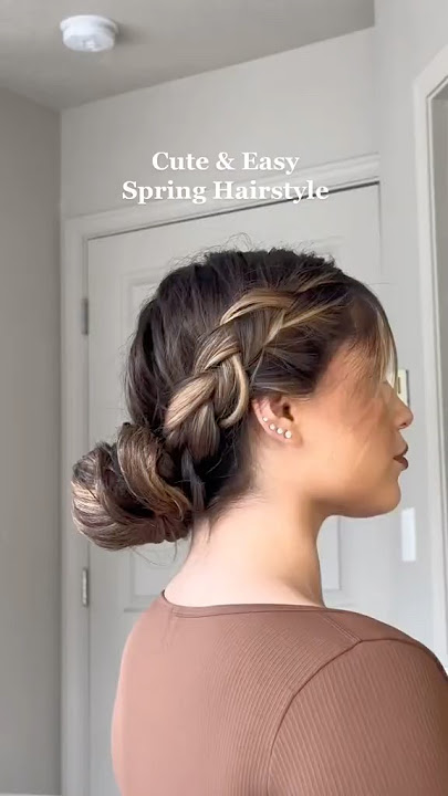 Spring Hairstyle 🌷#springhairstyle #easyhairstyle #hairstyleideas #easyhairstyles #hairstyleshorts