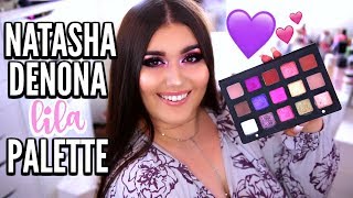 $129 NATASHA DENONA LILA EYESHADOW PALETTE | Review, Swatches & Makeup Tutorial ♡ Deanna Borocz