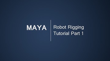 Maya - Robot rigging Part 1