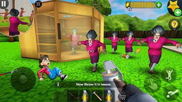 Scary Teacher 3D  Mod menu - troll Miss T so funny everyday (android, ios) part 1304