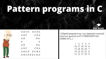 Pattern programs in C language |Tamil