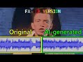 Never Gonna Give You Up, but an AI attempts to continuously generate more of the song with Lyrics