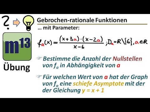 gebrochen-rationale Funktion mit
