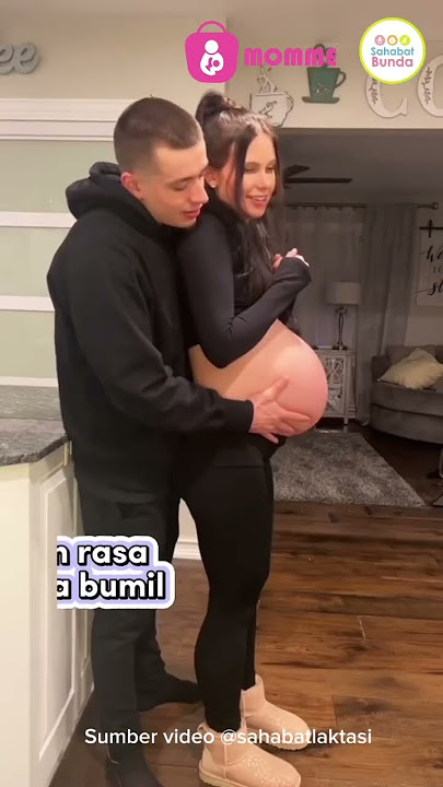 Suami mengangkat perut ibu hamil !!  #fyp #viral #suamiistri