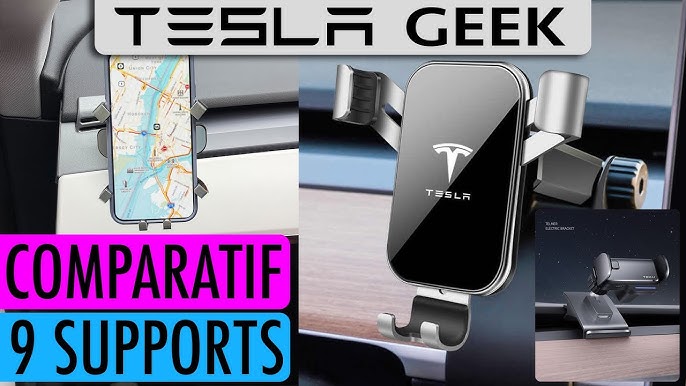 Support de téléphone automatique solaire Tesla Model 3 Y - Tesmile