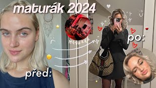 MATURÁK 2024 GRWM♡⋆ | šaty, vlasy, make-up, ples | Deni Radová