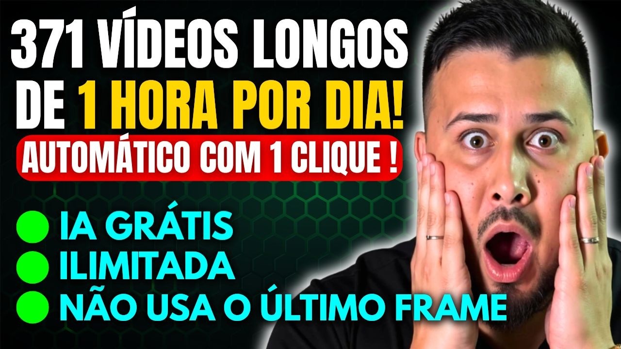 Como Criar VÍDEOS LONGOS COM IA para Canal Dark COM 1 CLIQUE! GRÁTIS e ILIMITADO! (Monetiza Rápido)