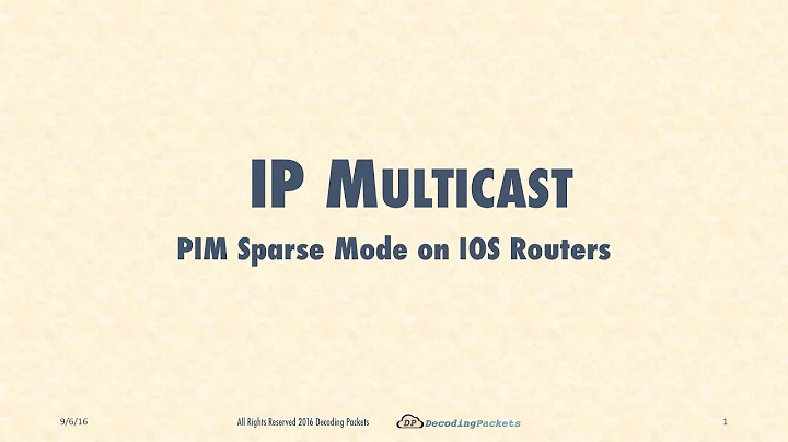 Demo 4.1 - PIM Sparse Mode on IOS Routers Part 1