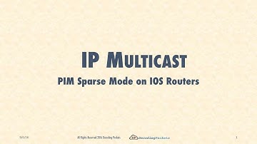 Demo 4.1 - PIM Sparse Mode on IOS Routers Part 1