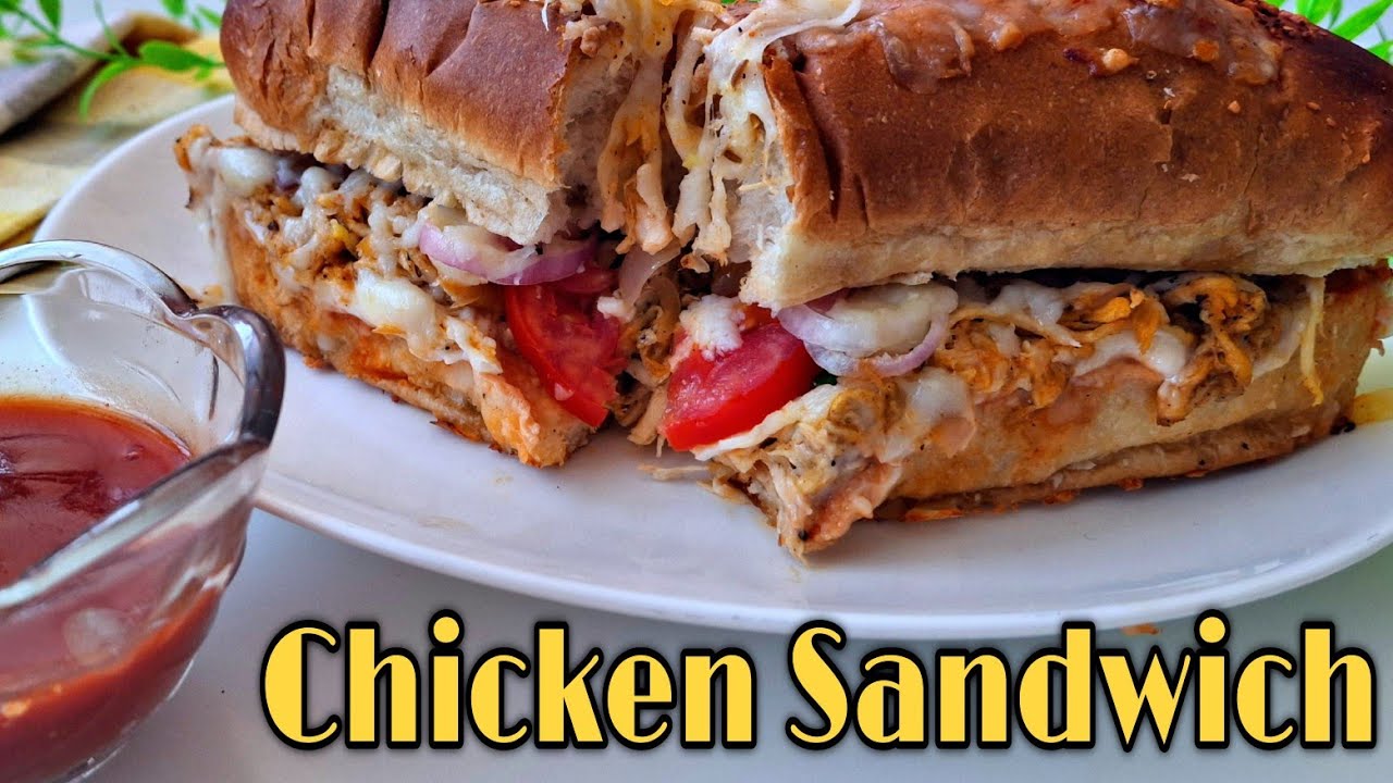 Chicken Mayonnaise Sandwich Recipe || Chicken Sandwich Recipe By BHWOW
