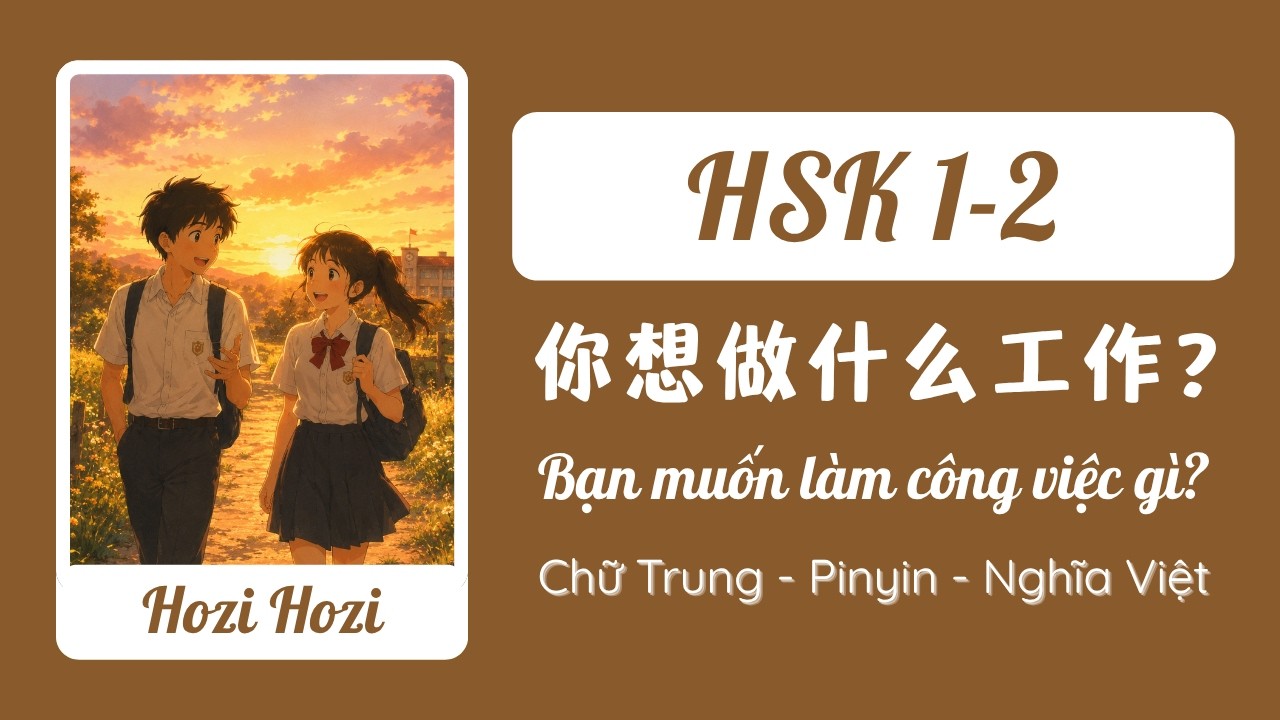[HSK 1] Bạn Muốn Làm Công Việc Gì? | 你想做什么工作？