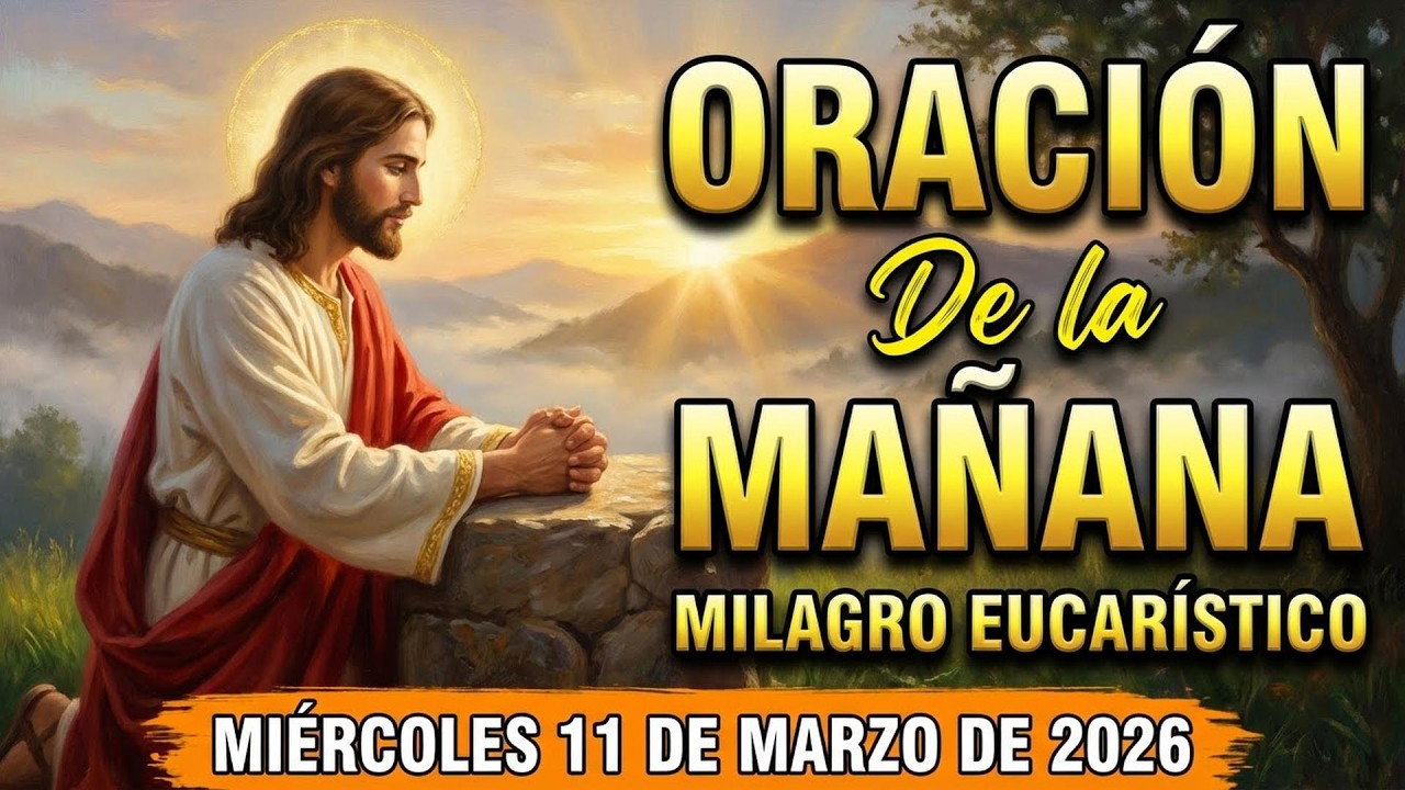 🌅 ORACIÓN de la MAÑANA de hoy Miércoles, 11 de Marzo de 2026 | San José bendito🔨