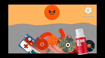 logos and character run away from red orange add round v8