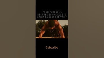 Push Yourself – No One Will Do It For You | Daily Motivation for Success | Powerful Life Quote