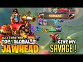 MANIAC ! RIP Savage ?! | JAWHEAD TOP 1 GLOBAL 2020 | By Alca X Panther | Mobile Legend