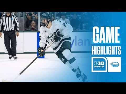 New Hampshire at Michigan State | Highlights | Big Ten Hockey | 10/09/2025