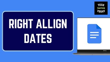 How to Right Align Dates on Resume in Google Docs