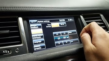 How to Adjust Date and Time | 2013 Range Rover Sport